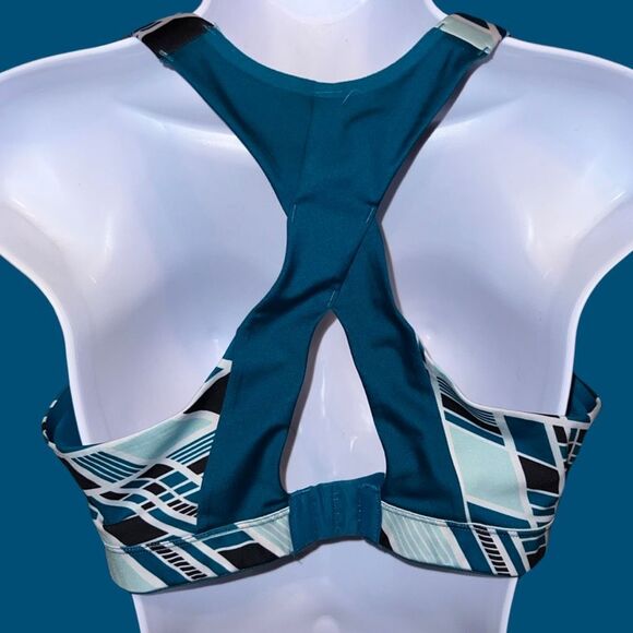 Brooks Juno Running Sports Bra Hook Eye Adjustable Closure & Strap Size M/L - Picture 2 of 3